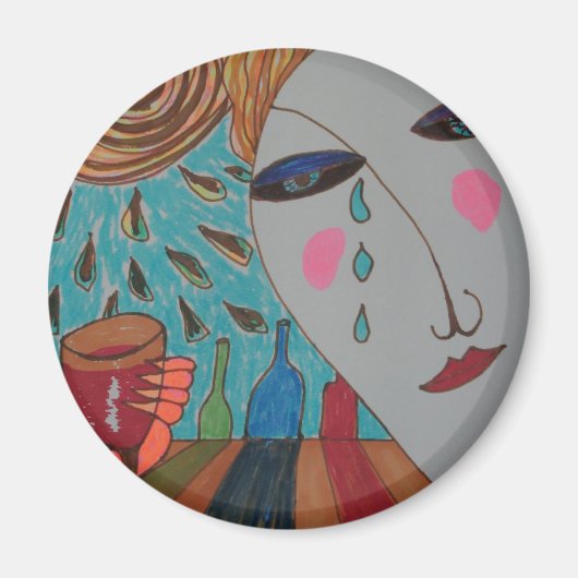 nur noch ein Getränk Magnet (Vorne)