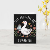 Nur noch ein Glas Lustige Gans Einmachaktion Karte (Gelbe Blume)