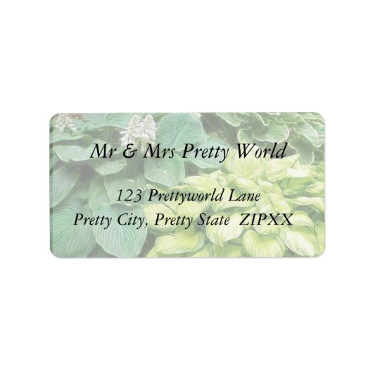 Nur noch ein Hosta! Adressaufkleber (Vorne)