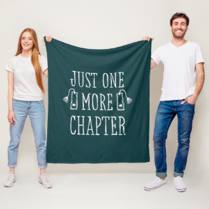 Nur noch ein Kapitel Buchliebhaber Lustiger Spruch Fleecedecke