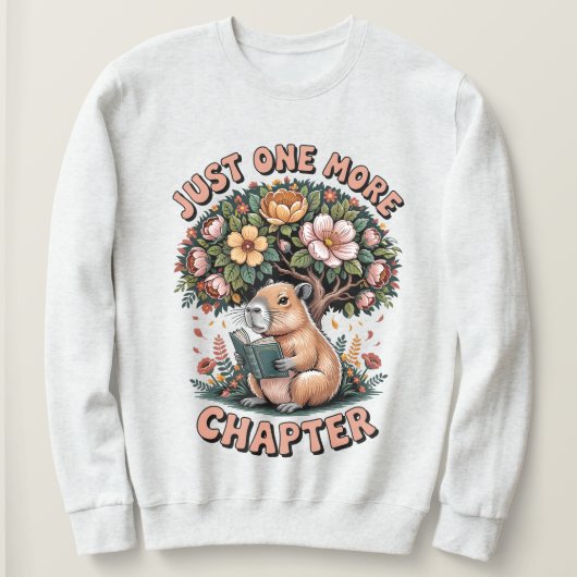 Nur noch ein Kapitel Capybara Sweatshirt (Design vorne)