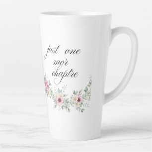 Nur noch ein Kapitel Coffee Bücher Florales Design Milchtasse