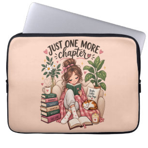 Nur noch ein Kapitel – Cozy Book Lover Notizbuch Laptopschutzhülle