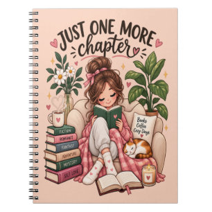 Nur noch ein Kapitel – Cozy Book Lover Notizbuch Notizblock