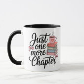 Nur noch ein Kapitel – Cozy Bookworm Design Tasse (Links)