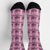 Nur noch ein Kapitel - Florale Bücherliebhaberin - Socken (Oben)