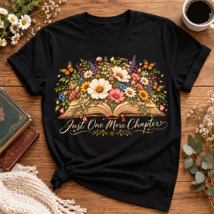 Nur noch ein Kapitel Florales Buchdesign T-Shirt