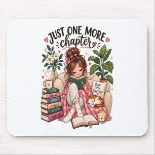 Nur noch ein Kapitel – Gemütlicher Bücherliebhaber Mousepad
