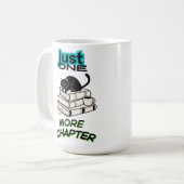 Nur noch ein Kapitel Katze Kaffeetasse (Vorderseite Links)