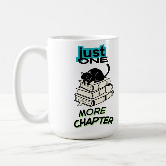 Nur noch ein Kapitel Katze Kaffeetasse (Links)