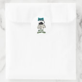 Nur noch ein Kapitel Katze Runder Aufkleber (Tasche)