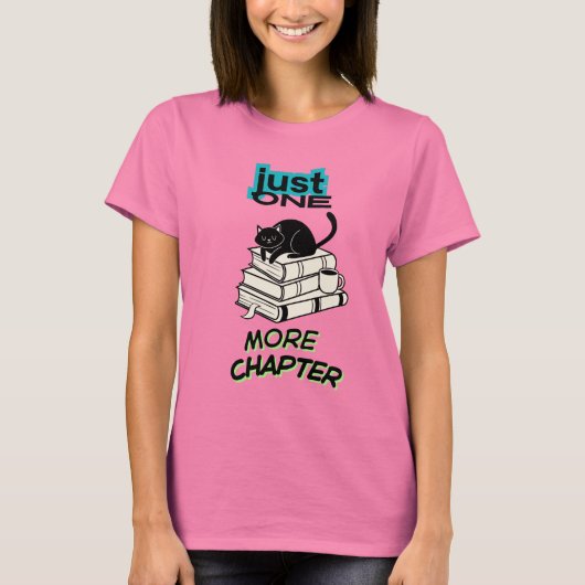 Nur noch ein Kapitel Katze T-Shirt (Vorderseite)