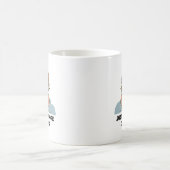 Nur noch ein Kapitel, lesender Bücherwurm Kaffeetasse (Mittel)
