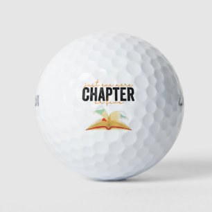 Nur noch ein Kapitel oder fünf lustige Buchliebhab Golfball