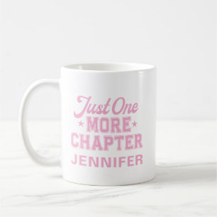 Nur noch ein Kapitel Pink Bookworm Kaffeetasse