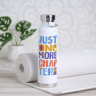 Nur noch ein Kapitel Tumbler Farbige Beschriftung Trinkflasche