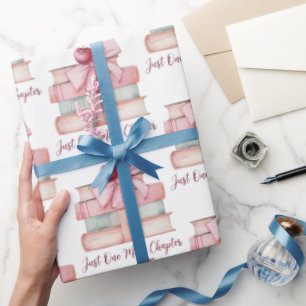 Nur noch ein Kapitel – Wasserfarbenbuchliebhaber Geschenkpapier