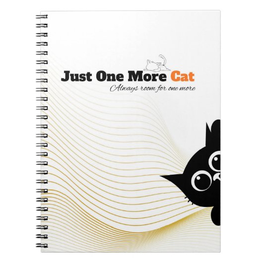 Nur noch ein Katzen Notizbuch Notizblock (Vorderseite)