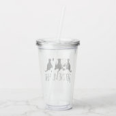 Nur noch ein Katzenelternteil Acryltrinkbecher (Rückseite)