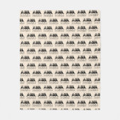 Nur noch ein Katzenelternteil Fleecedecke (Vorderseite)