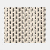 Nur noch ein Katzenelternteil Fleecedecke (Vorderseite (Horizontal))