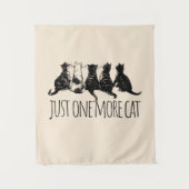 Nur noch ein Katzenelternteil Wandteppich (Vorderseite)