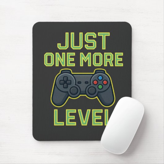 Nur noch ein Level Gamer Art Mousepad (Mit Mouse)