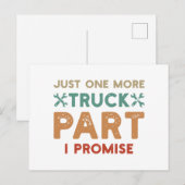 Nur noch ein LKW Teil I Versprechen Postkarte (Vorne/Hinten)