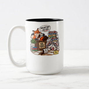 Nur noch ein paar Aufgaben mehr Lustiges Büroarbei Zweifarbige Tasse