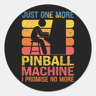 Nur noch ein Pinball Machine Pinball Lovers Pub Runder Aufkleber