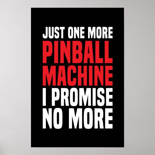Nur noch ein Pinball Machine Poster #20 (Vorne)
