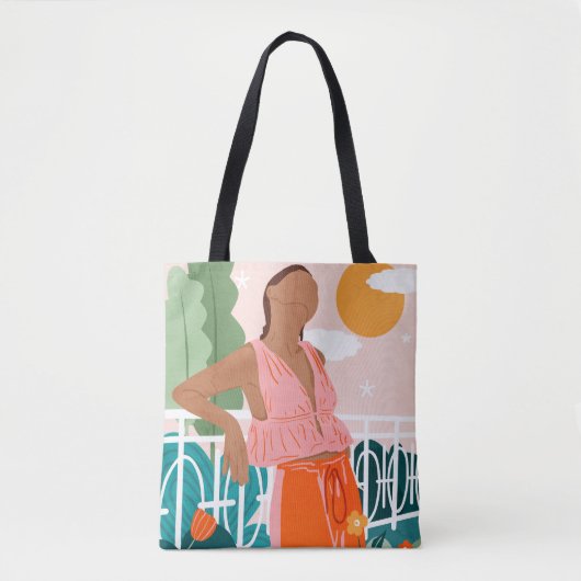 Nur noch ein wärmer Tag Tasche (Vorderseite)