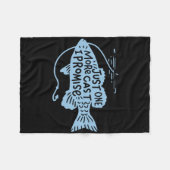 Nur noch ein Wurf, ich verspreche es Angelgeschenk Fleecedecke (Vorderseite (Horizontal))