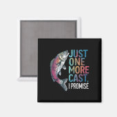Nur noch ein Wurf, ich verspreche es Angelgeschenk Magnet (Vorderseite/Rückseite)