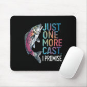 Nur noch ein Wurf, ich verspreche es Angelgeschenk Mousepad (Mit Mouse)