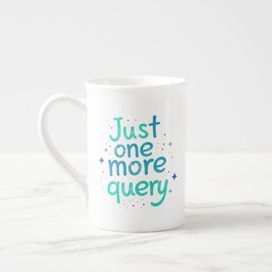Nur noch eine Abfrage Bone China Tasse (Links)