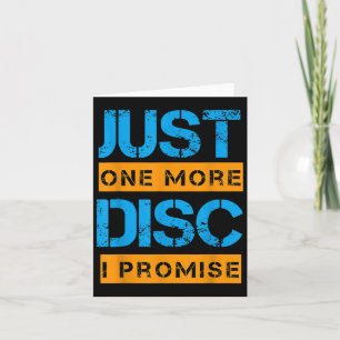 Nur noch eine Disc Golf Game Discovery Art Slogan Karte