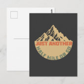 Nur noch eine halbe Meile oder so - Wandern Postkarte (Vorne/Hinten)