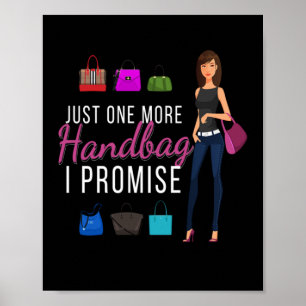 Nur noch eine Handtasche Mode Poster