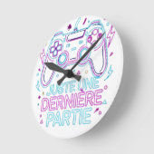 Nur Noch Eine Letzte Partie Gamer Wanduhr - Retro (Winkel)