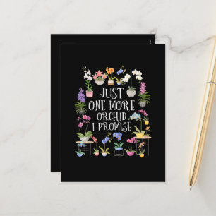 Nur noch eine Orchidee, ich verspreche es Feiertagspostkarte