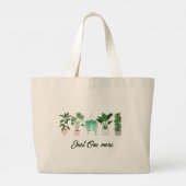 Nur noch eine Pflanze lustige Tottasche Jumbo Stoffbeutel (Rückseite)