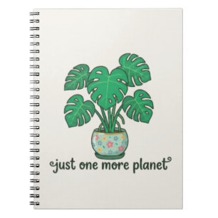 Nur noch eine Pflanze Süßes Monstera Notizbuch Notizblock