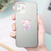 Nur noch eine Reihe Strickkunst Aufkleber (Telefon)
