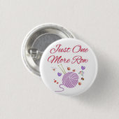 Nur noch eine Reihe Strickkunst Button (Vorne & Hinten)