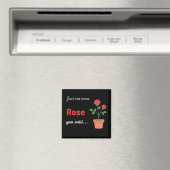 Nur noch eine Rosen-Magnet - schwarz Magnet (In Situ (Geschirrspüler))