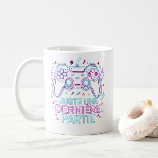Nur Noch Eine Runde Gamer Tasse - Retro (Mit Donut)