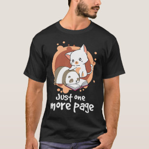 Nur noch eine Seite  Lesebuch Nerd Katze Panda Bo T-Shirt