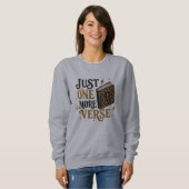 Nur noch eine Strophe Leopard-Bibelstudien-Design Sweatshirt (Vorne ganz)
