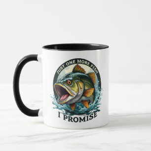 Nur noch einen Fisch, ich verspreche es, Lustiges  Tasse